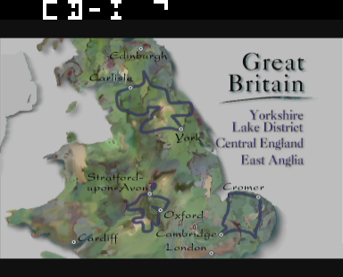 Destination Great Britain: Central & Northern England Title Screen